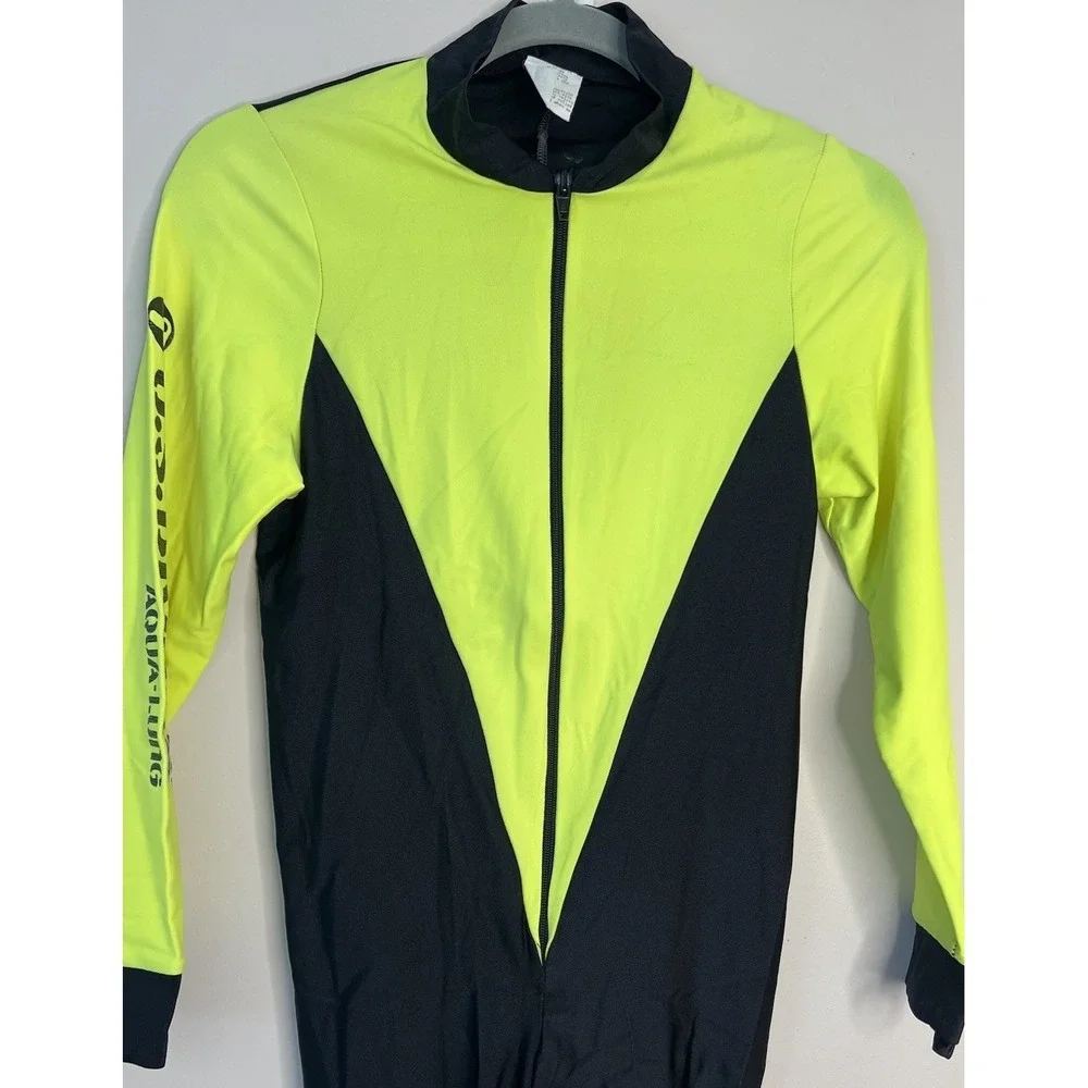 Vintage 1990s US Divers‎ Aqua Lung Dive Skin Youth Large 18/20 Neon USA